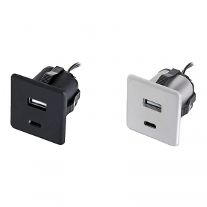 Chargeur USB 5V/1A double à encastrer