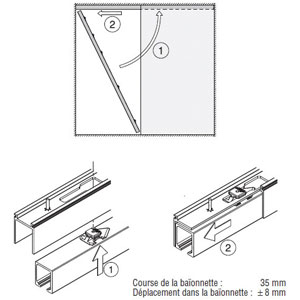 Set de montage pour rail de roulement JUNIOR 80/B-Pocket